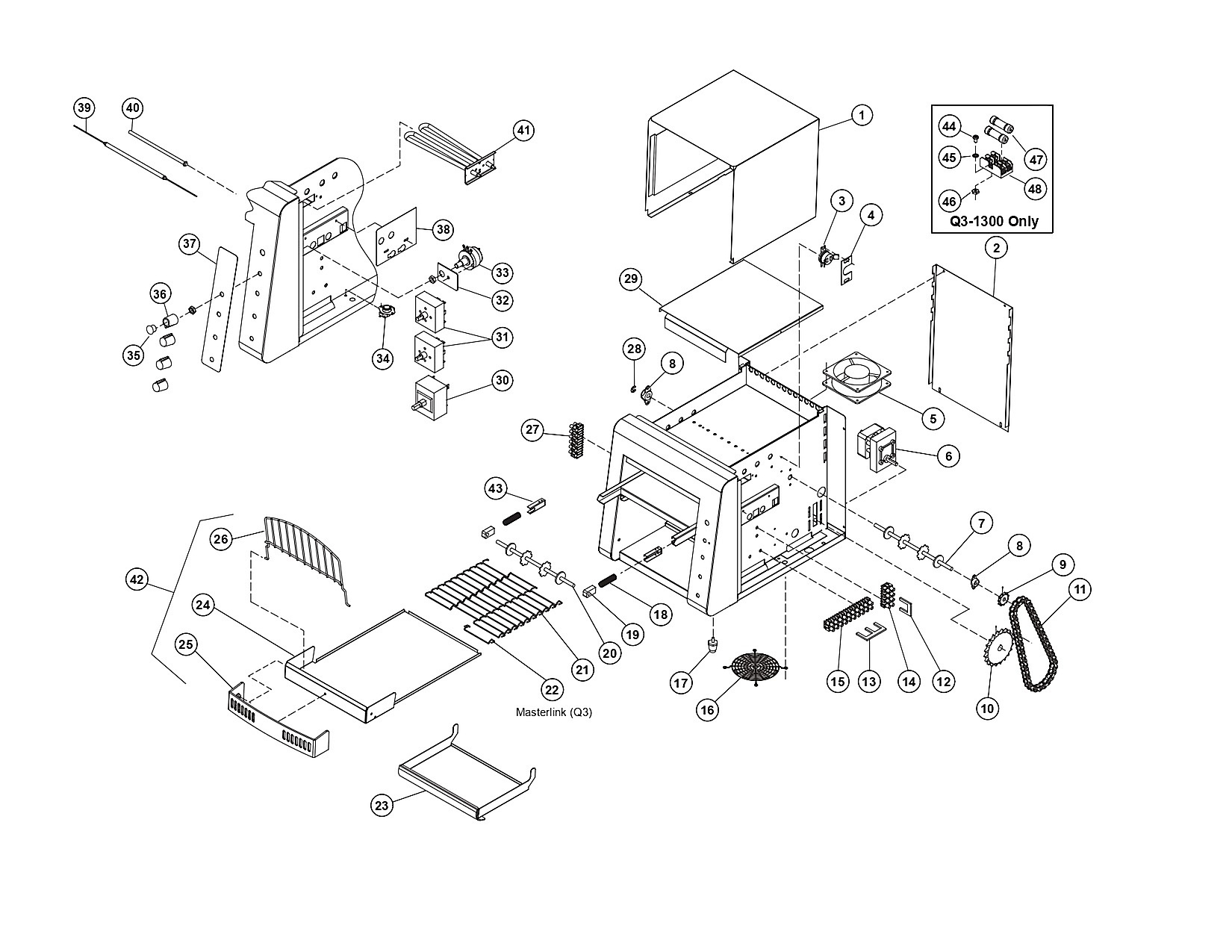 QCS/RCS CONVEYOR TOASTER