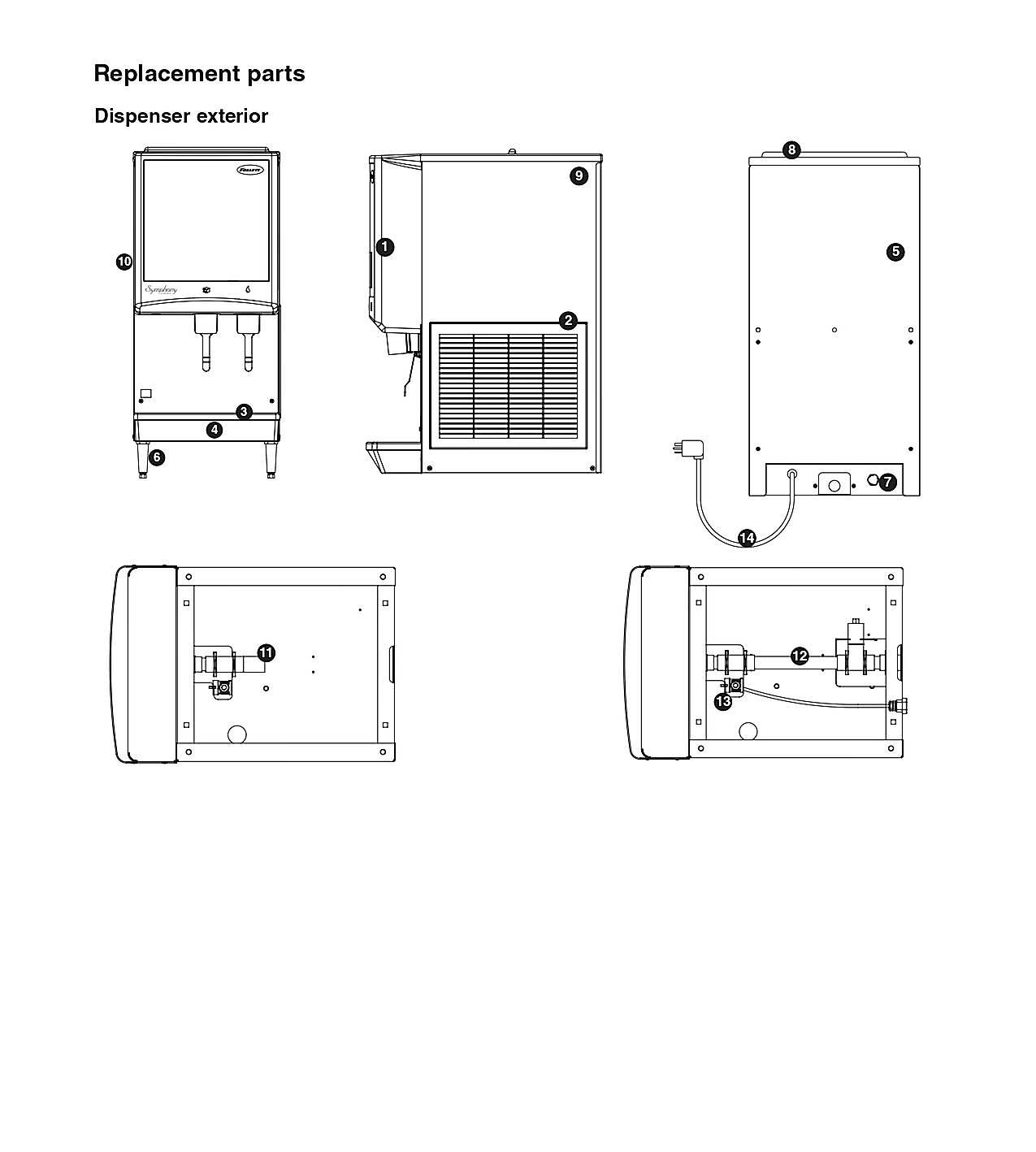 Dispenser exterior