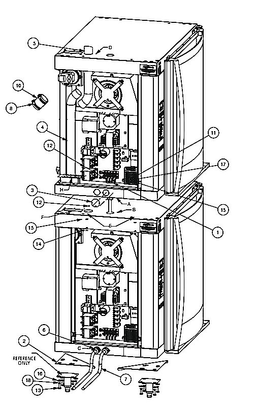AR-7E OVER AR-7E STACKING ASSEMBLY