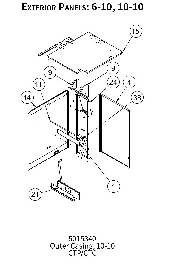 EXTERIOR PANELS : 6-10,10-10