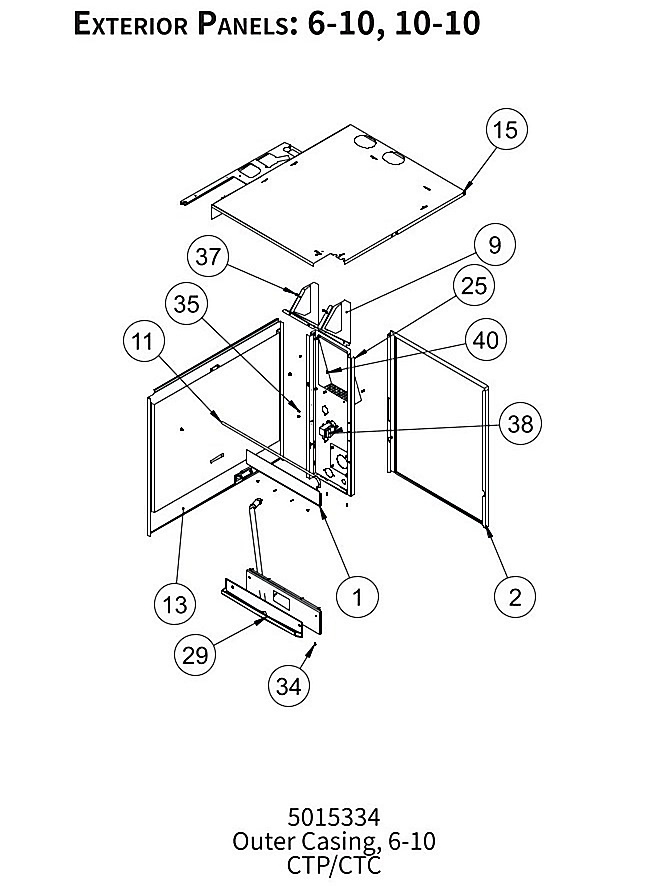 Exterior Panels : 6-10,10-10
