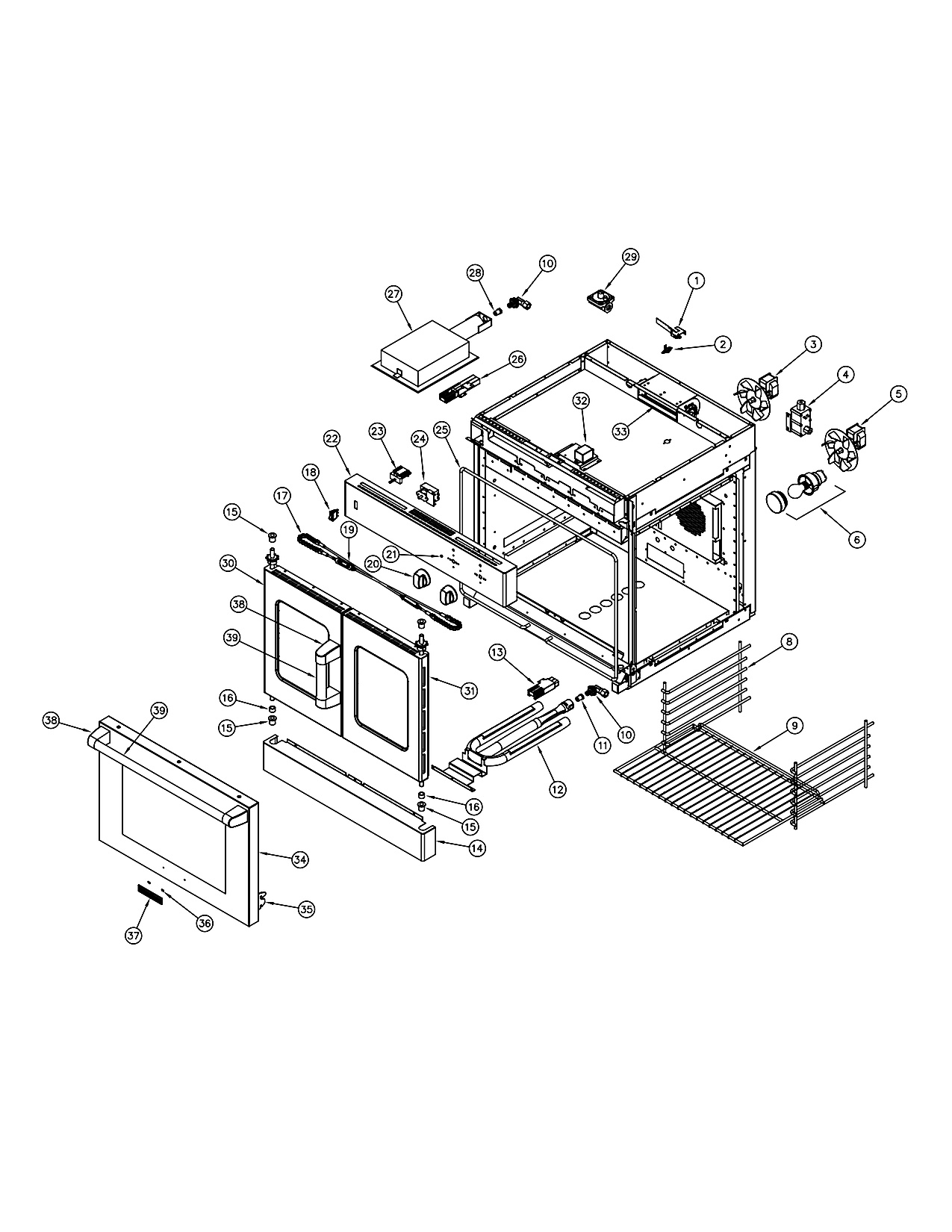 AROFG-30 - Gas Wall Oven
