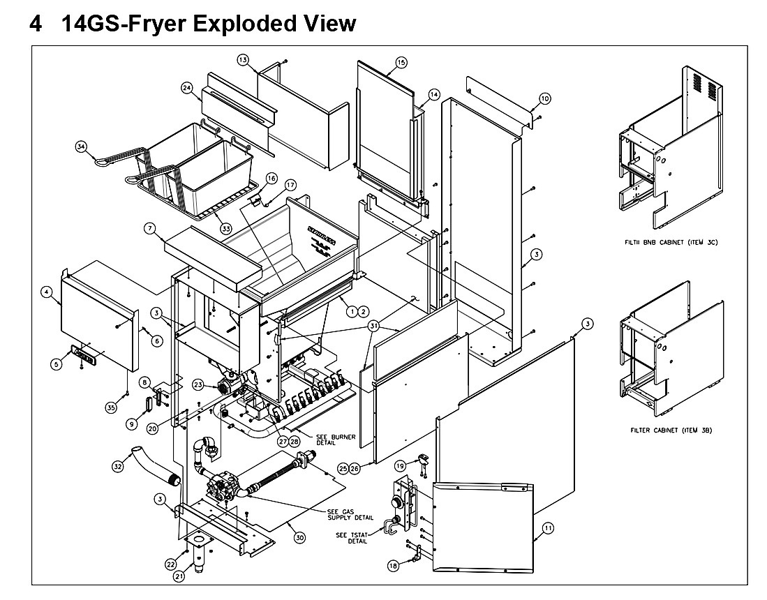 14GS-Fryer Exploded View