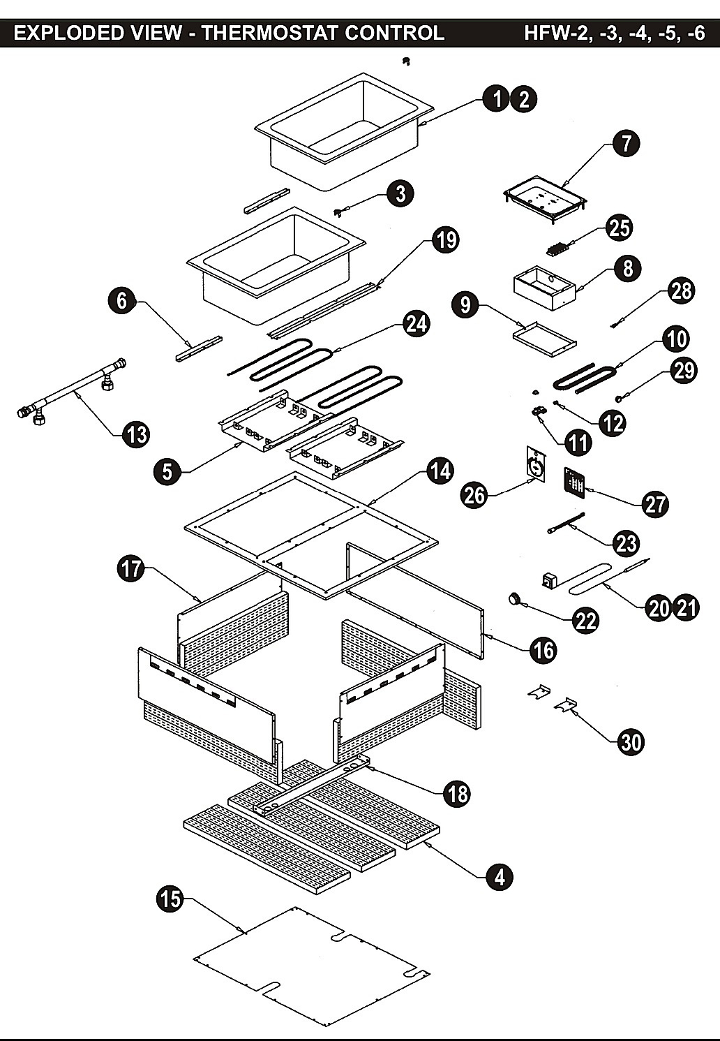 EXPLODED VIEW - THERMOSTAT CONTROL