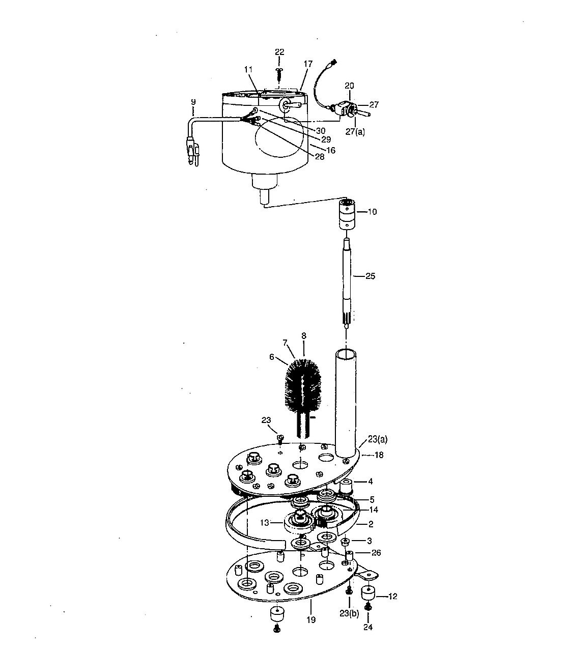 Upper Glass Washer