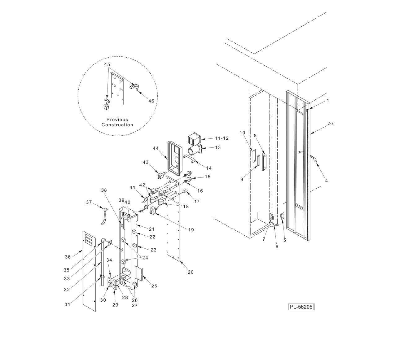 AUTO DOOR CONTROL ASSEMBLY