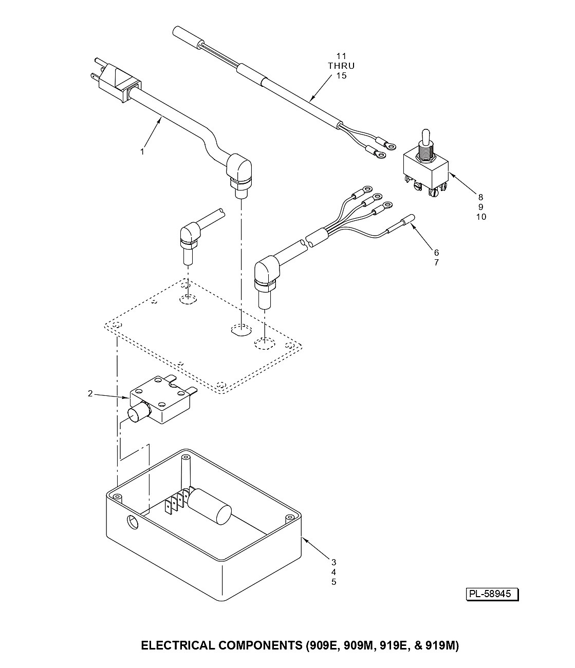 ELECTRICAL COMPONENTS (909E, 909M, 919E, & 919M)