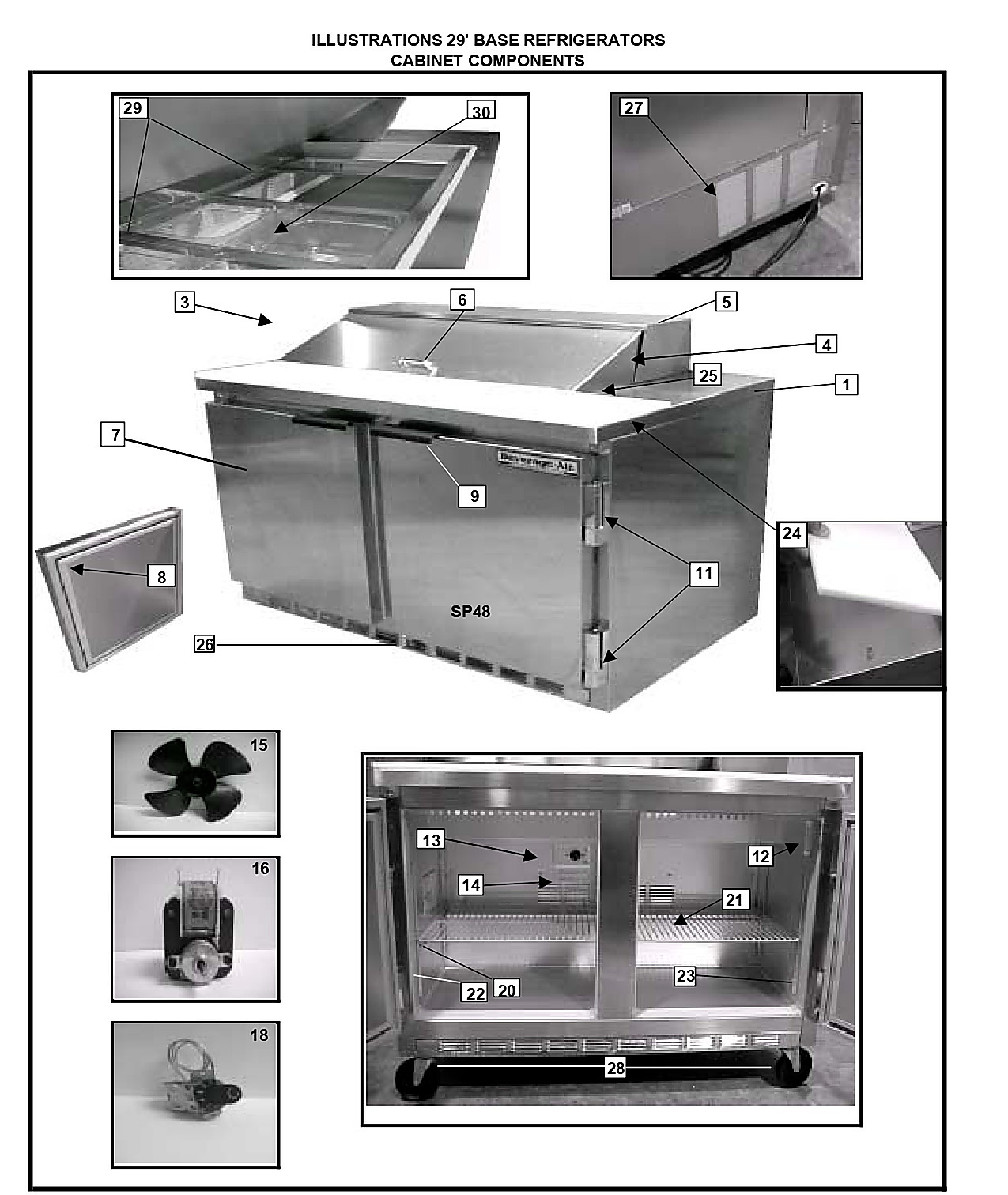 29'' BASE REFRIGERATORS