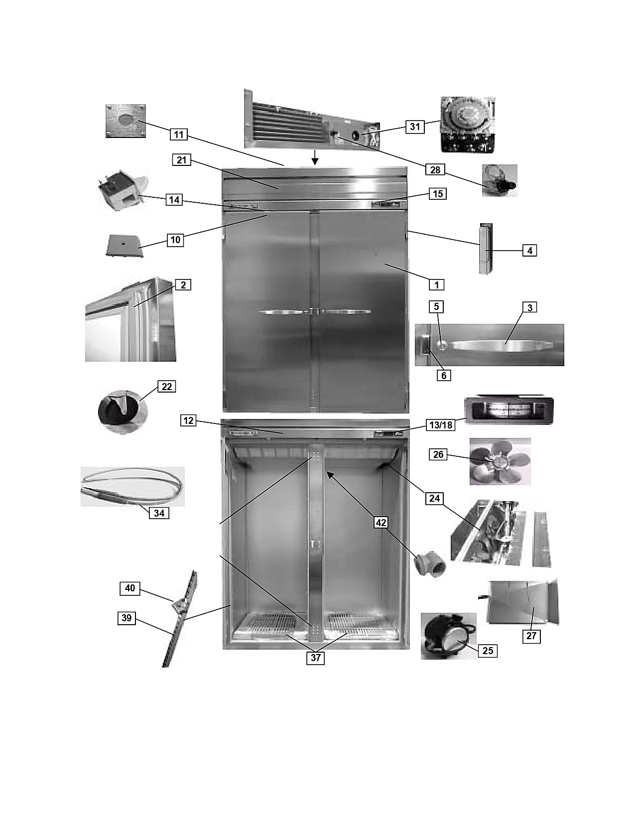 REACH IN REFRIGERATORS/FREEZERS/ROOL-IN/ROOL-THRU AND WARMING UNITS  DOOR