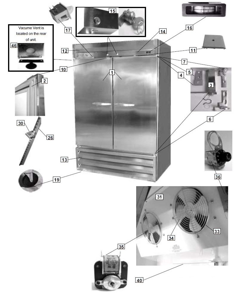 KR36 Cabinet Components
