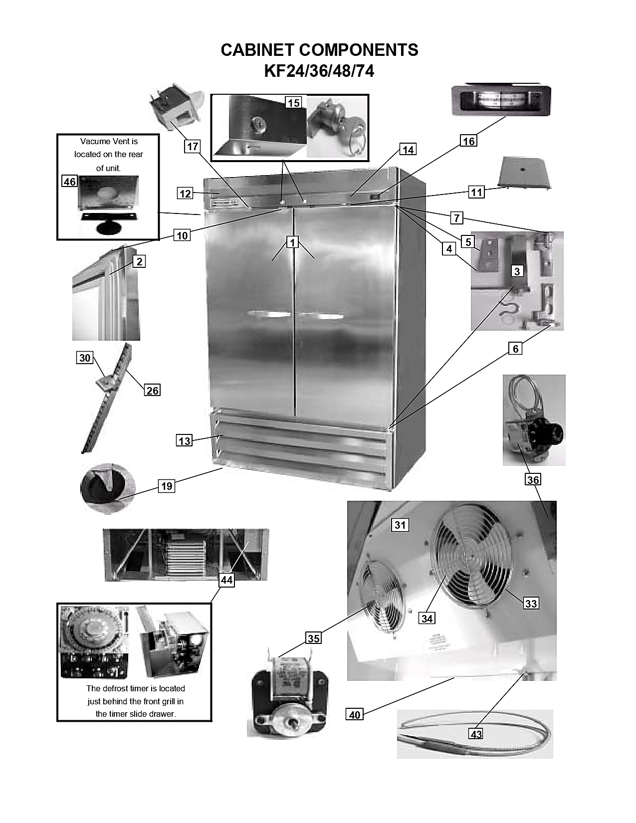 CABINET COMPONENTS KF24/36/48/74