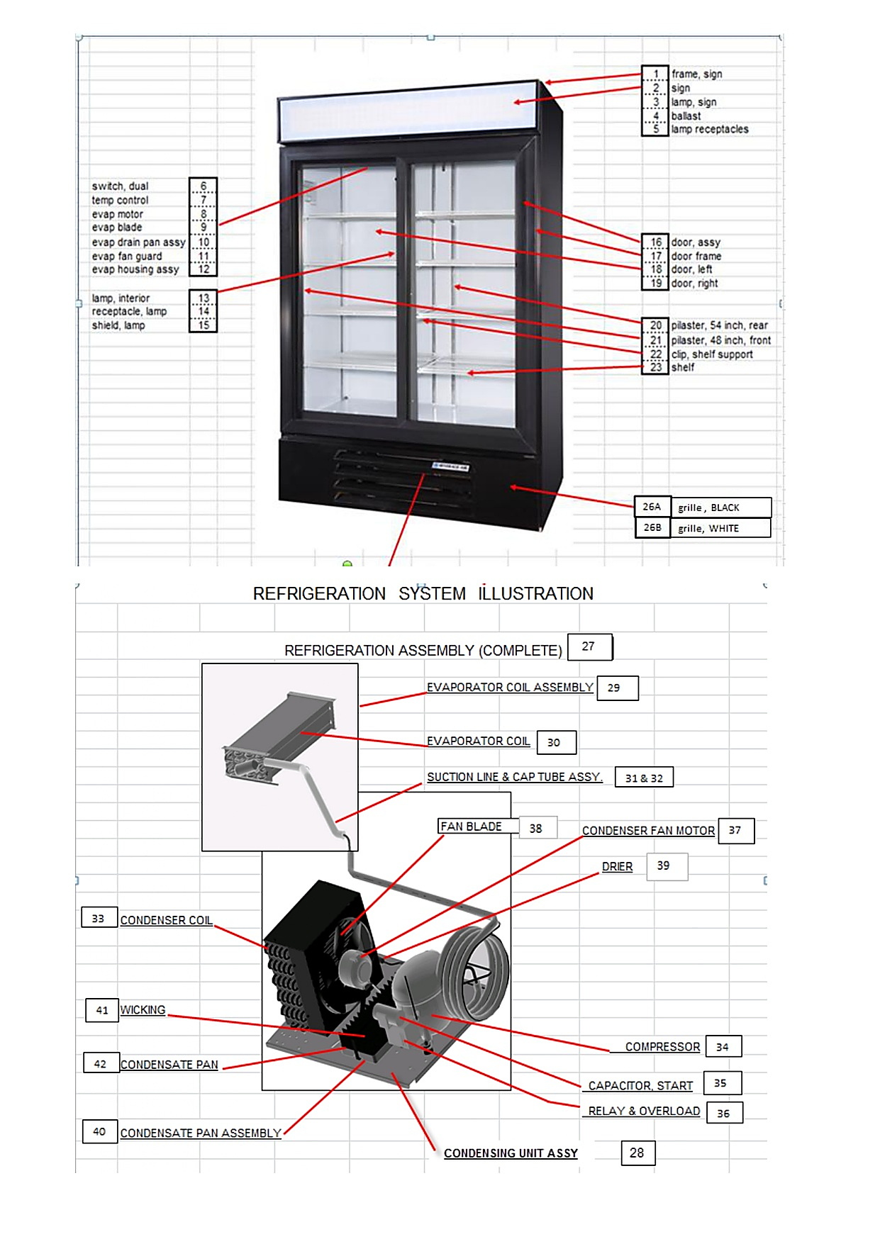 REFRIGERATION SYSTEM ILLUSTRATION