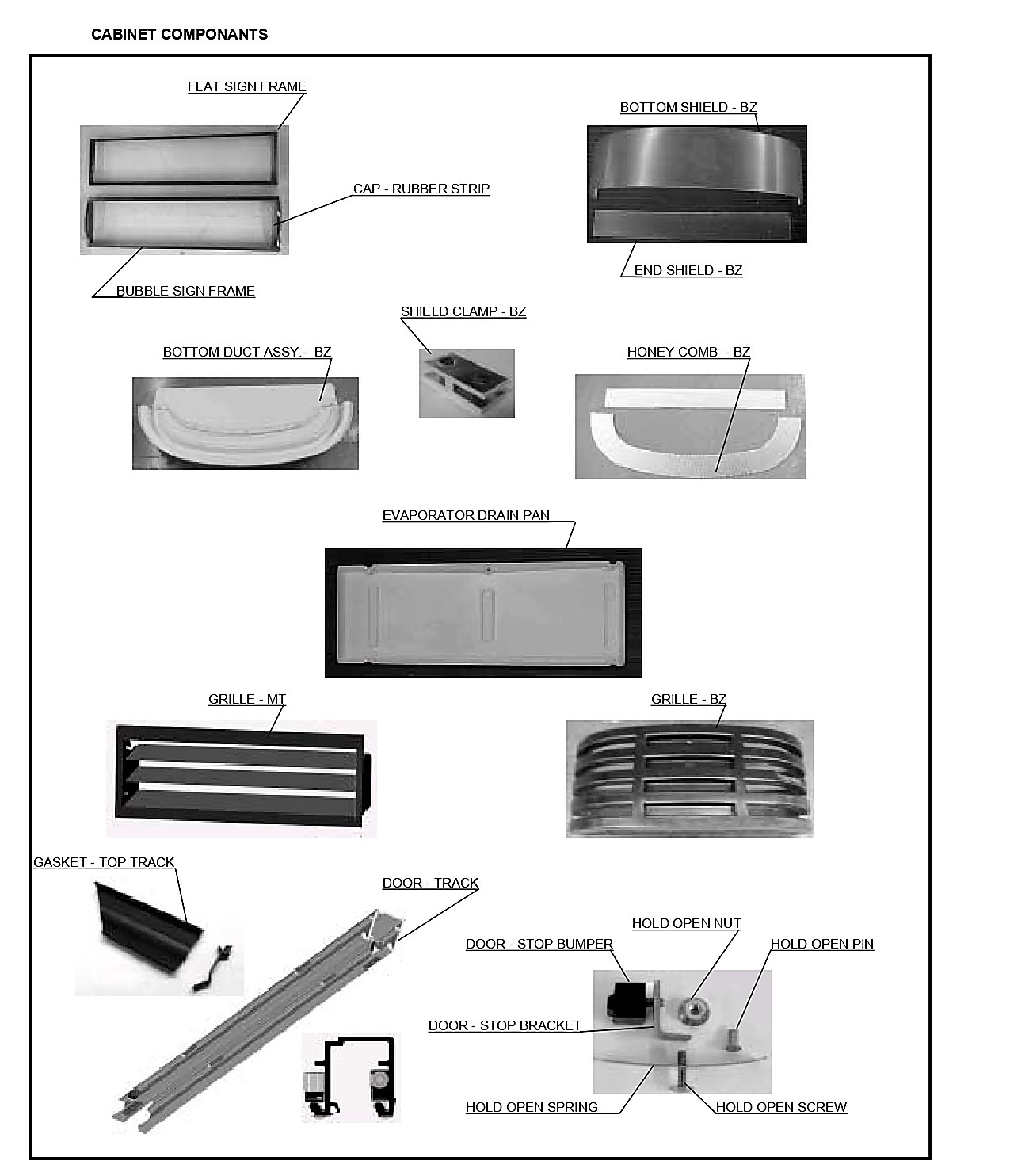 CABINET COMPONANTS