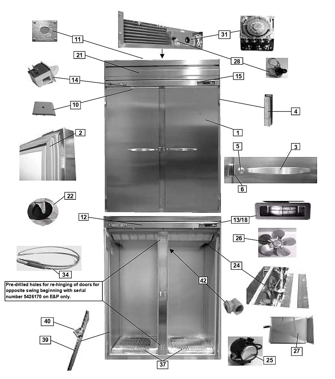 REACH IN REFRIGERATORS/FREEZERS/ROLL-IN/ROLL-THRU