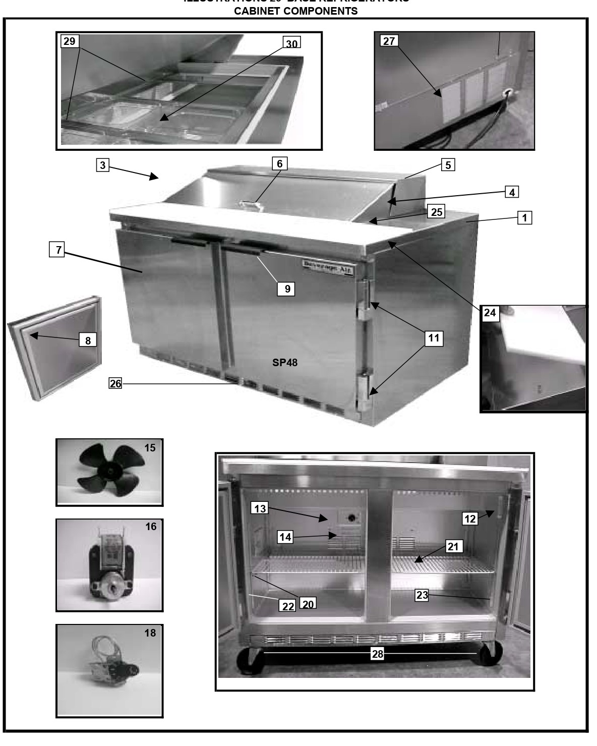 29'' BASE REFRIGERATORS