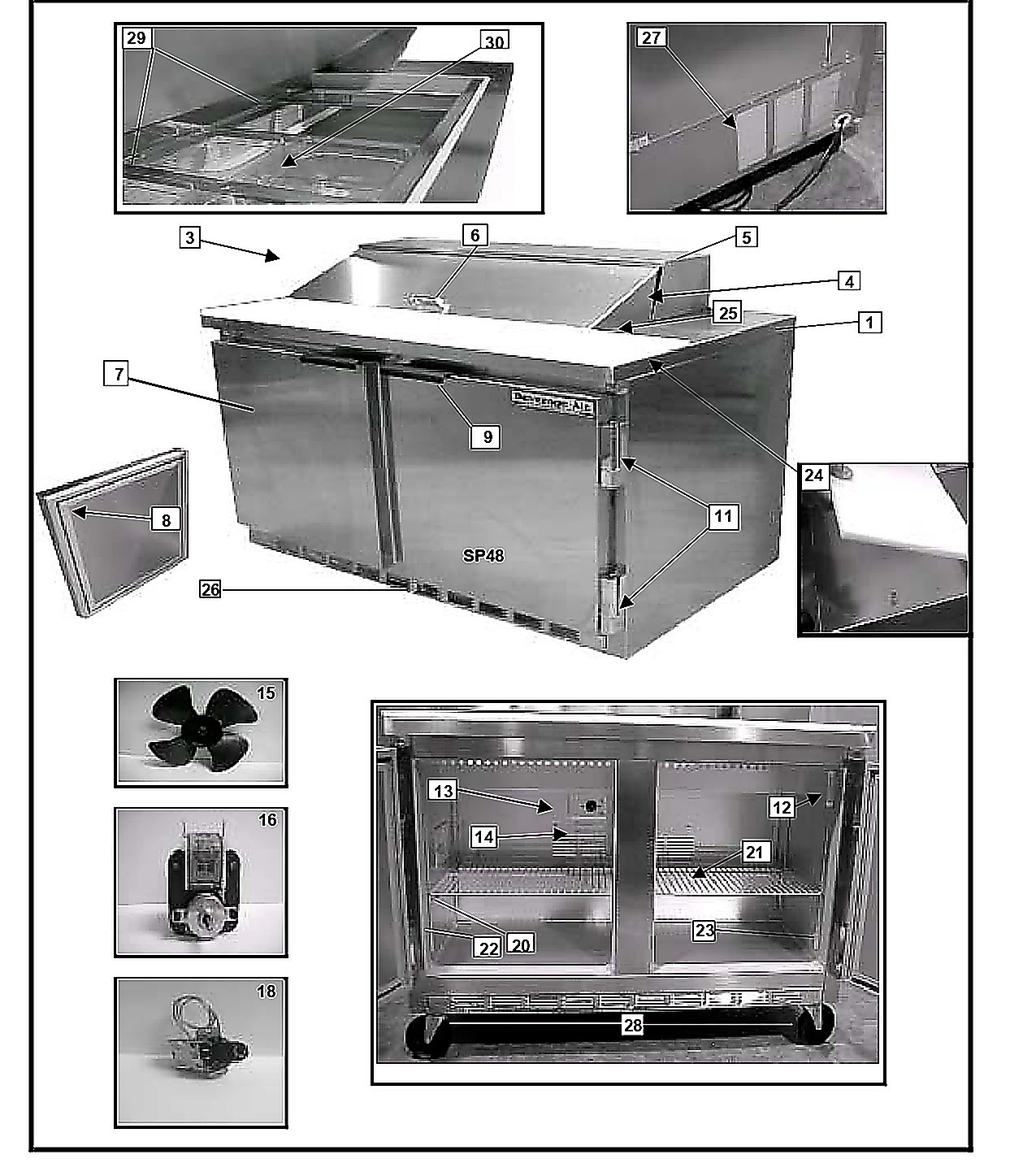 29' BASE REFRIGERATORS