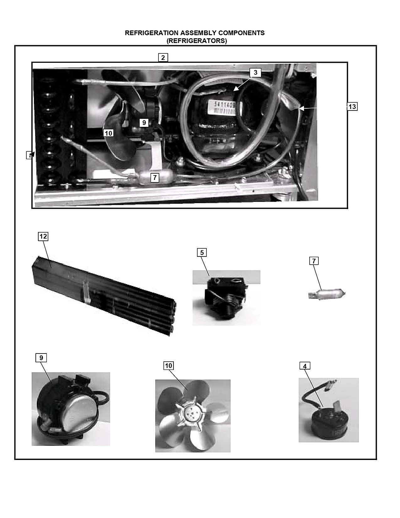 Beverage Air Refrigeration Assembly Components - 34''
