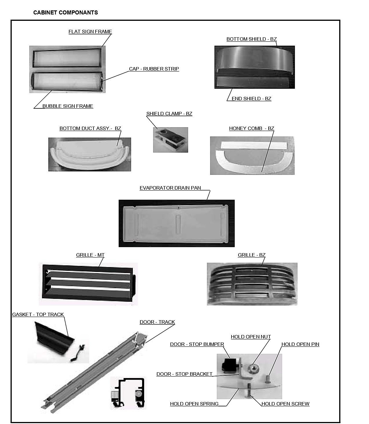 CABINET COMPONANTS