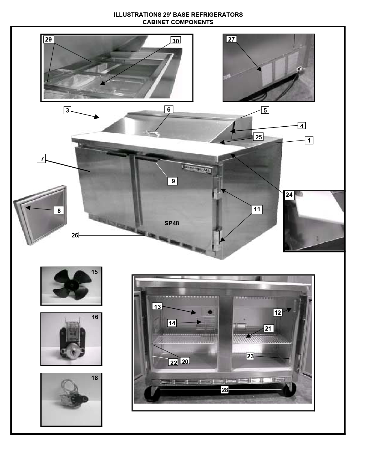 29'' BASE REFRIGERATORS