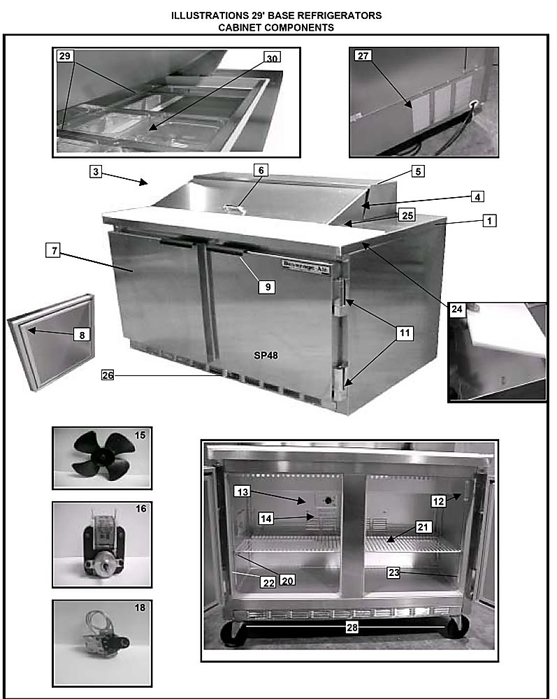 29' BASE REFRIGERATORS