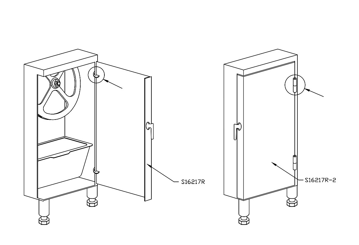 Biro Base Door Hinge System