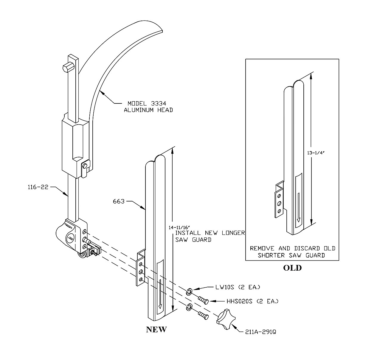 LONGER SAW GUARD KIT