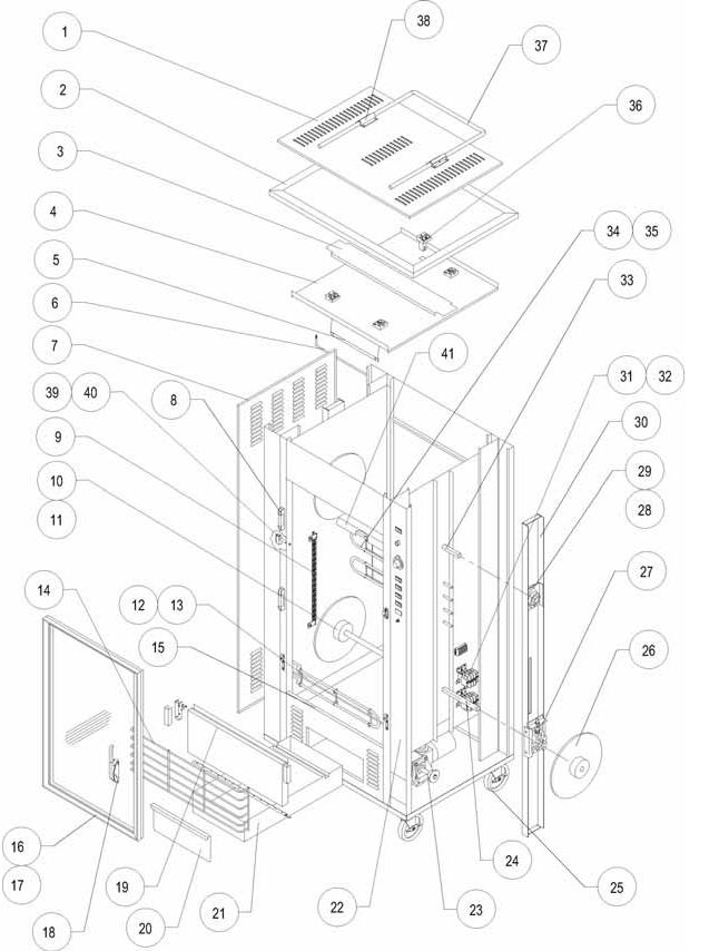 Oven Exploded View
