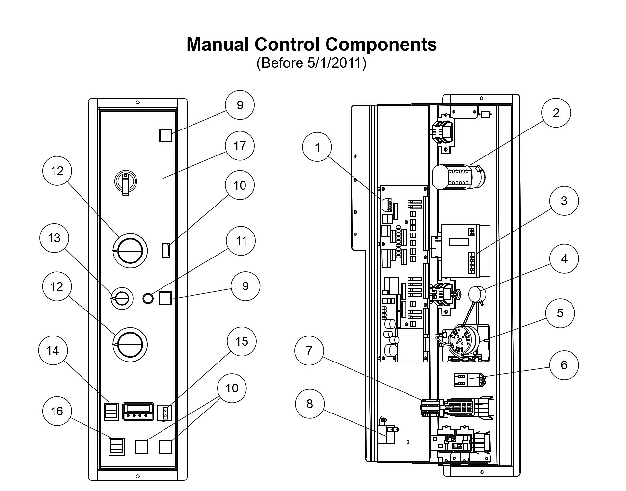 Manual Control Components (Before 5/1/2011)