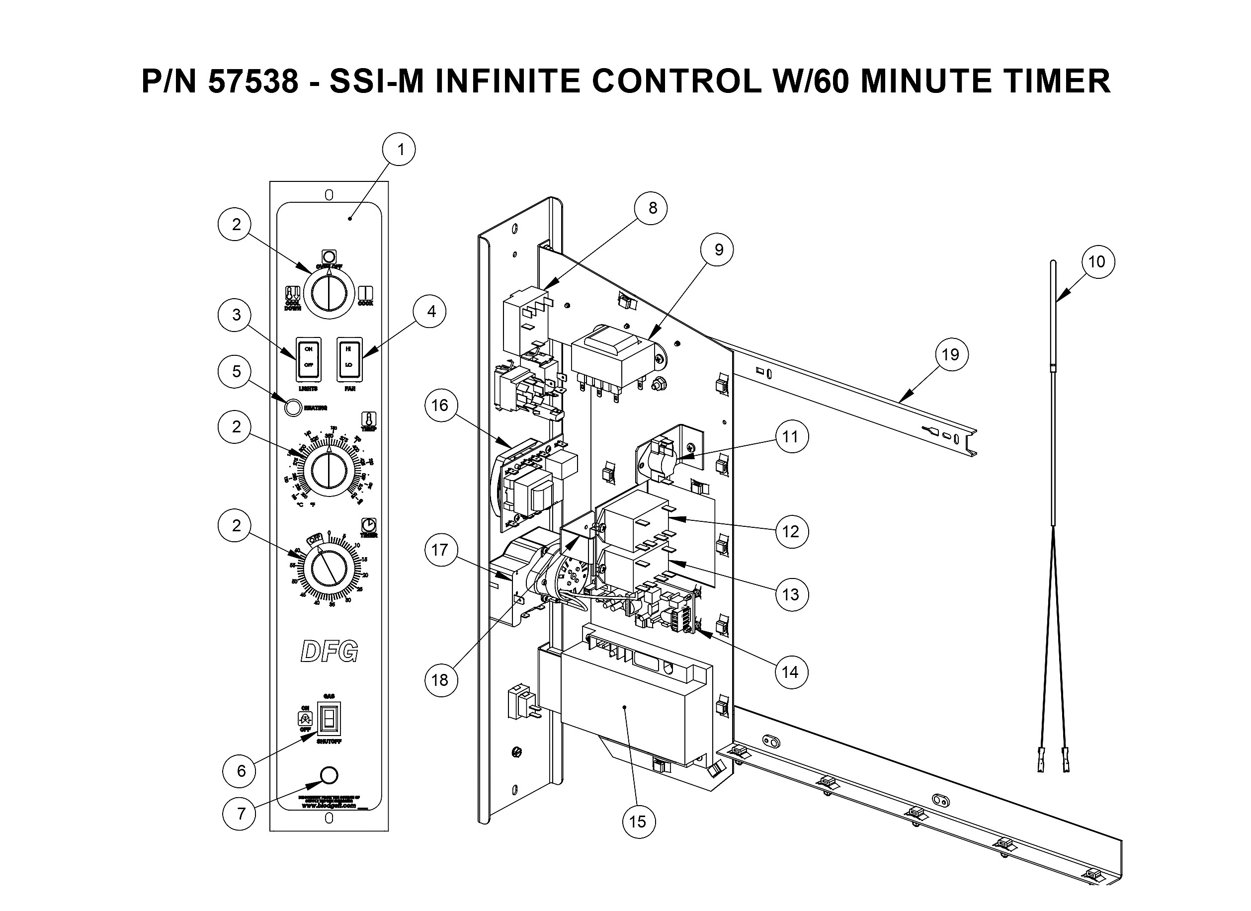 P/N 57538 - SSI-M INFINITE CONTROL W/60 MINUTE TIMER