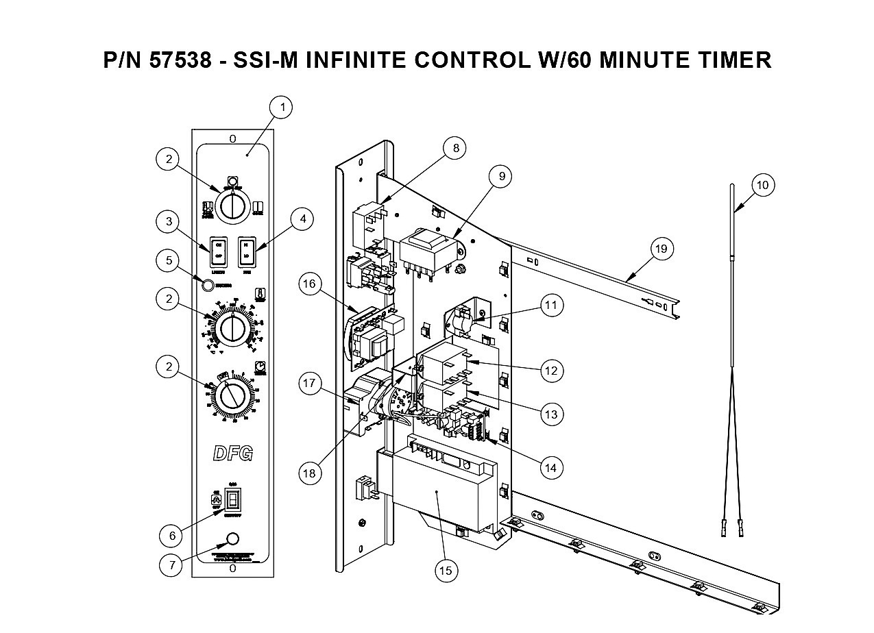 P/N 57538 - SSI-M INFINITE CONTROL W/60 MINUTE TIMER