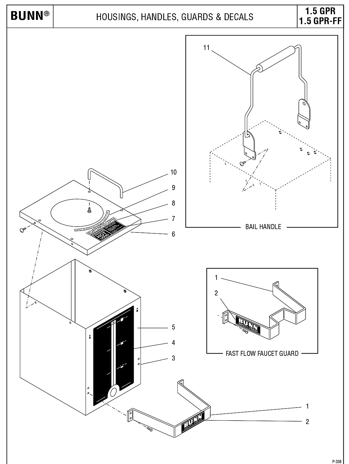 HOUSINGS, HANDLES, GUARDS & DECALS