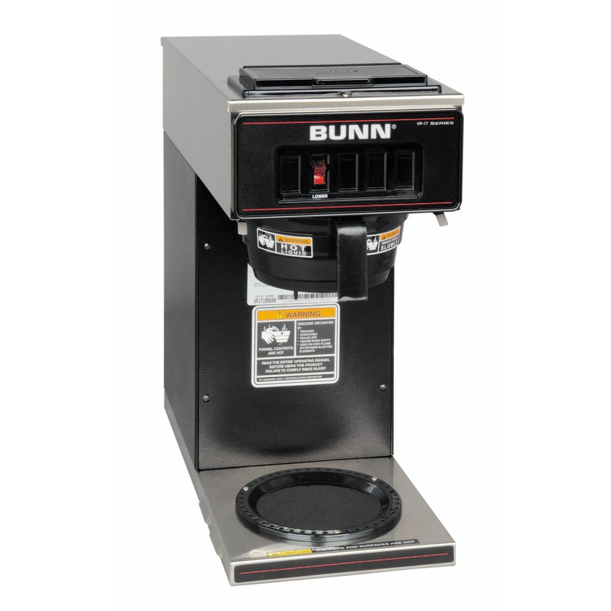 Bunn VP17-1 (1 Lower Warmer) (13300.0011) Parts & Manuals | Parts Town