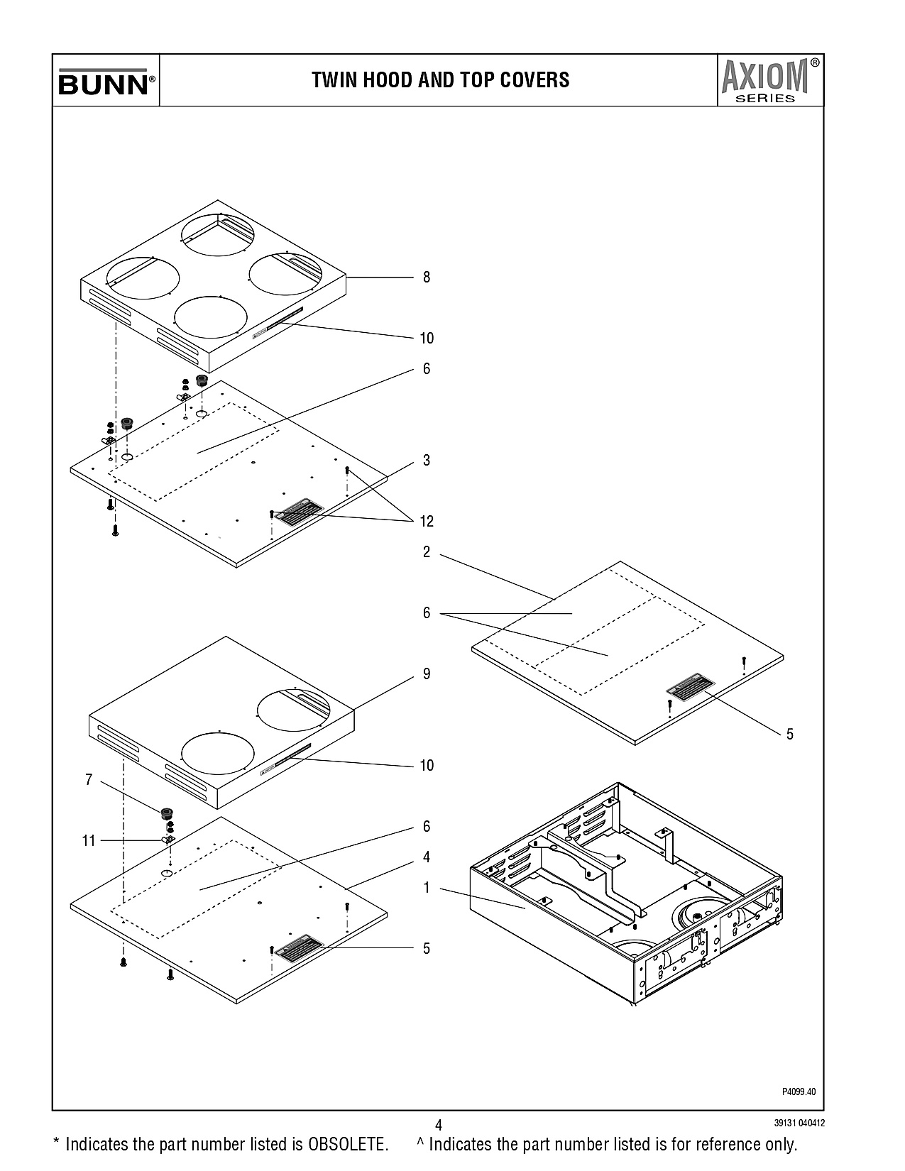 TWIN HOOD AND TOP COVERS