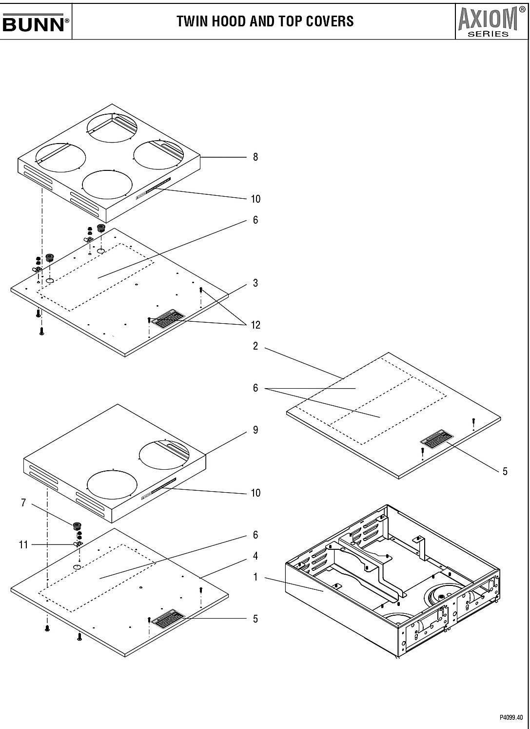 TWIN HOOD AND TOP COVERS
