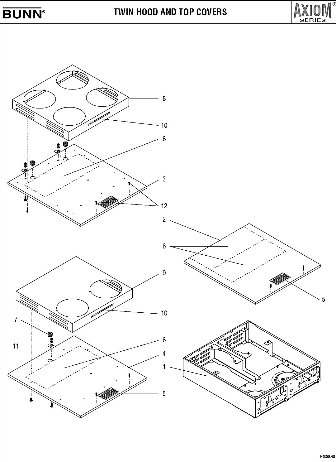 TWIN HOOD AND TOP COVERS