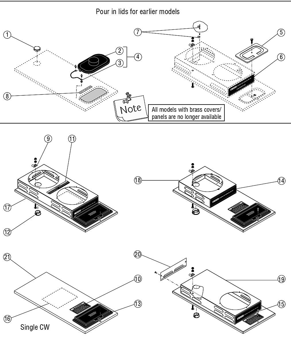 TOP COVER ASSEMBLIES-SINGLES