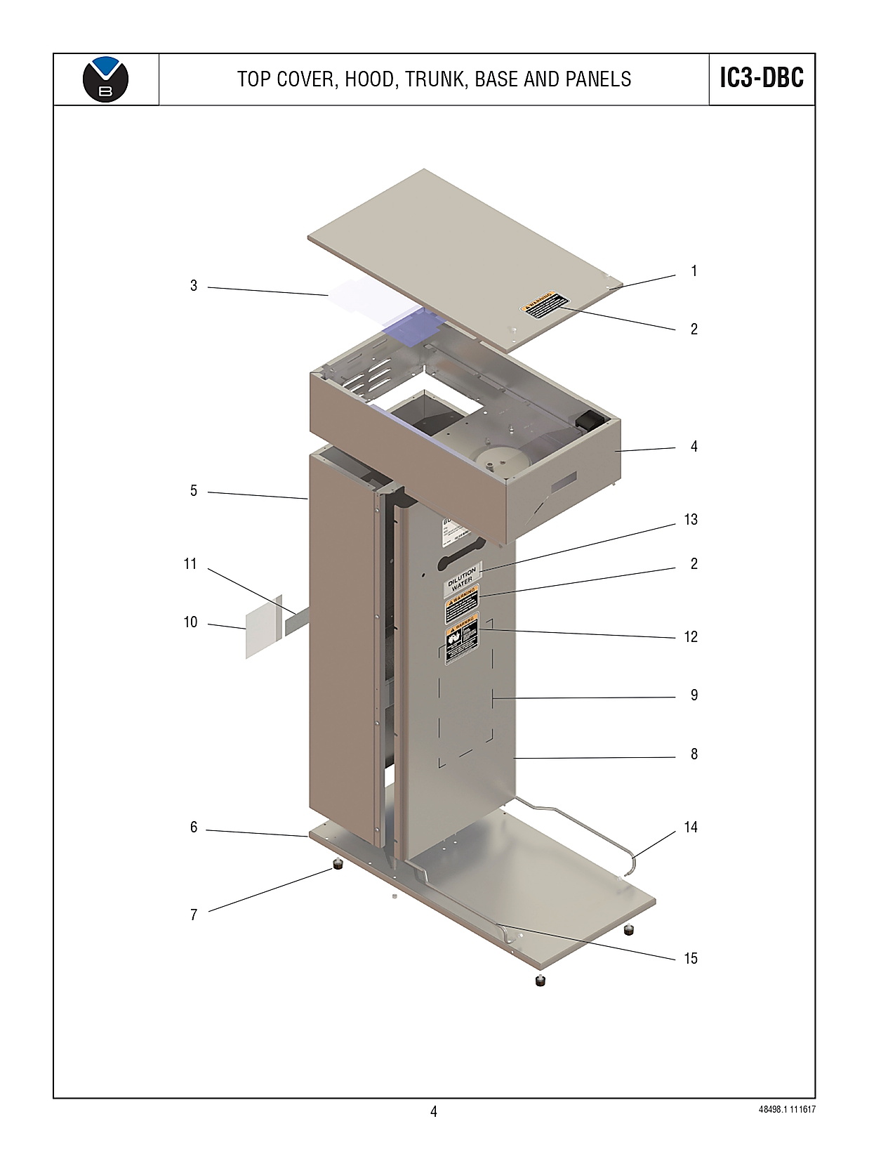 TOP COVER, HOOD, TRUNK, BASE AND PANELS