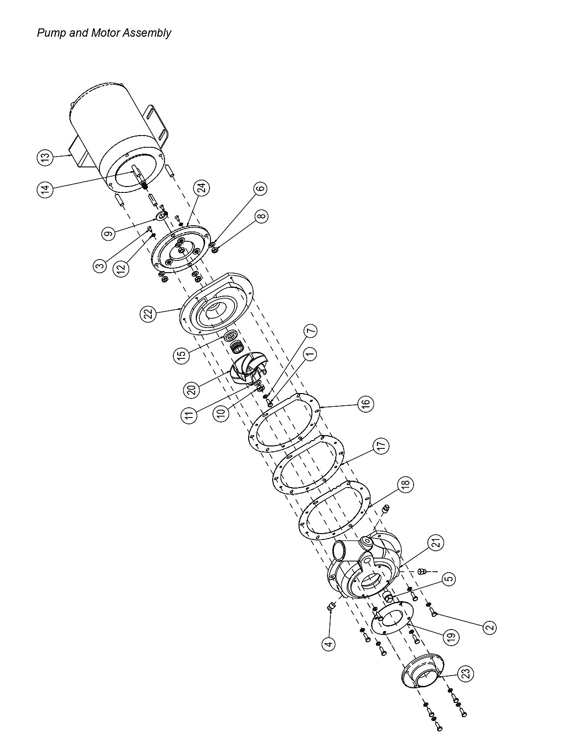 Pump and Motor Assembly