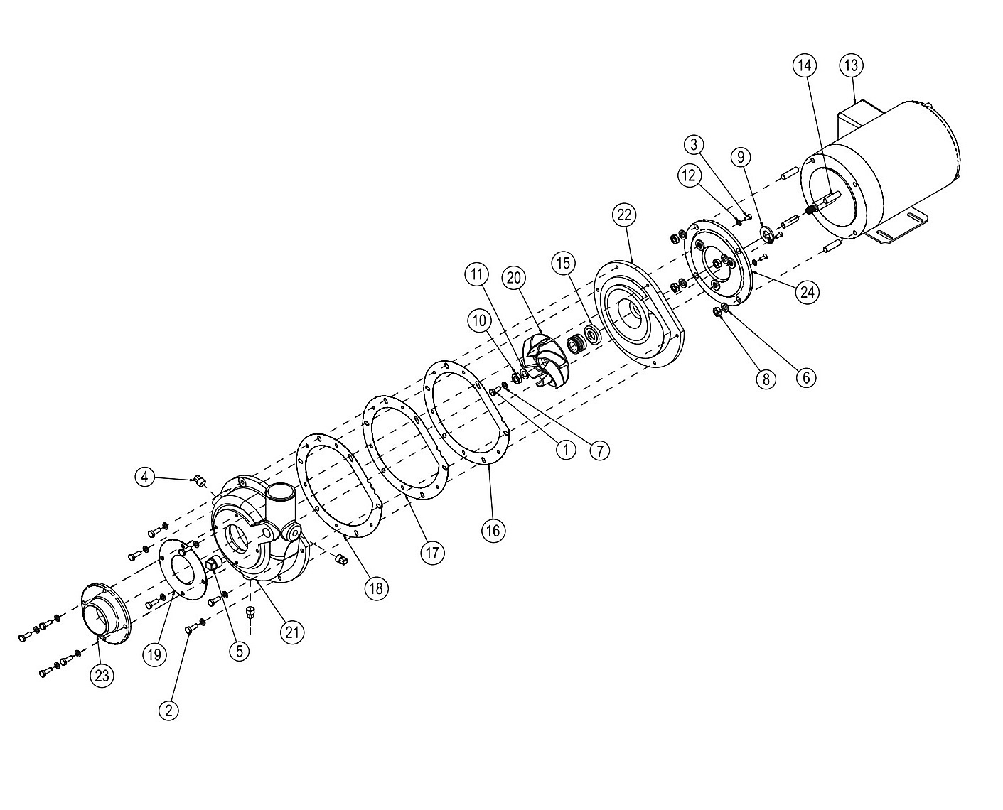 Pump and Motor Assembly