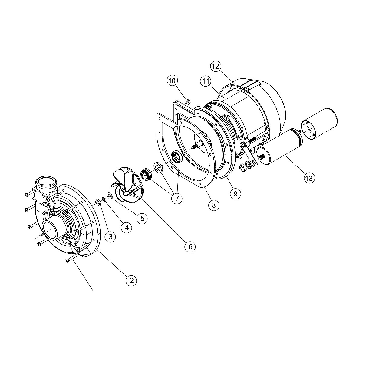 Wash Pump/Motor Assembly - All Models