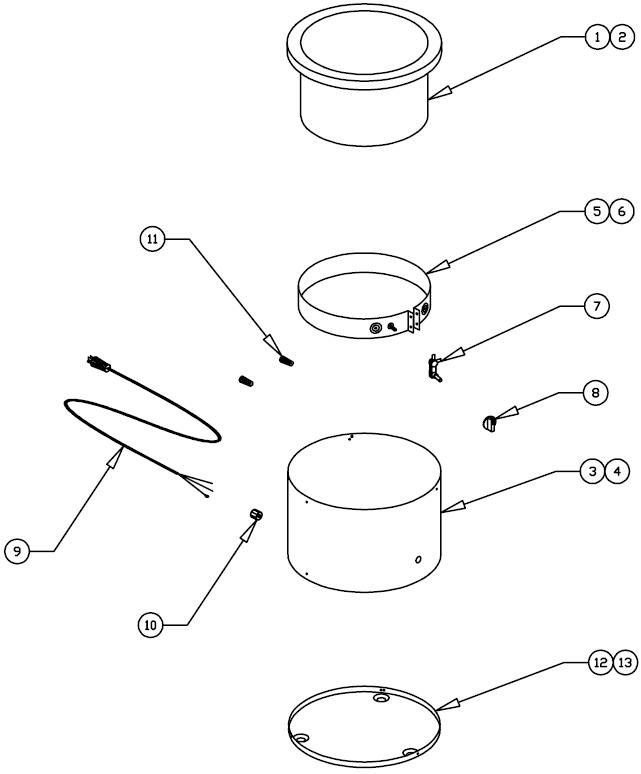 Countertop Round Warmer