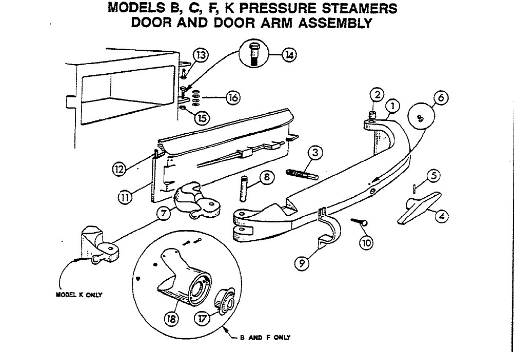 DOOR AND DOOR ARM ASSEMBLY-1