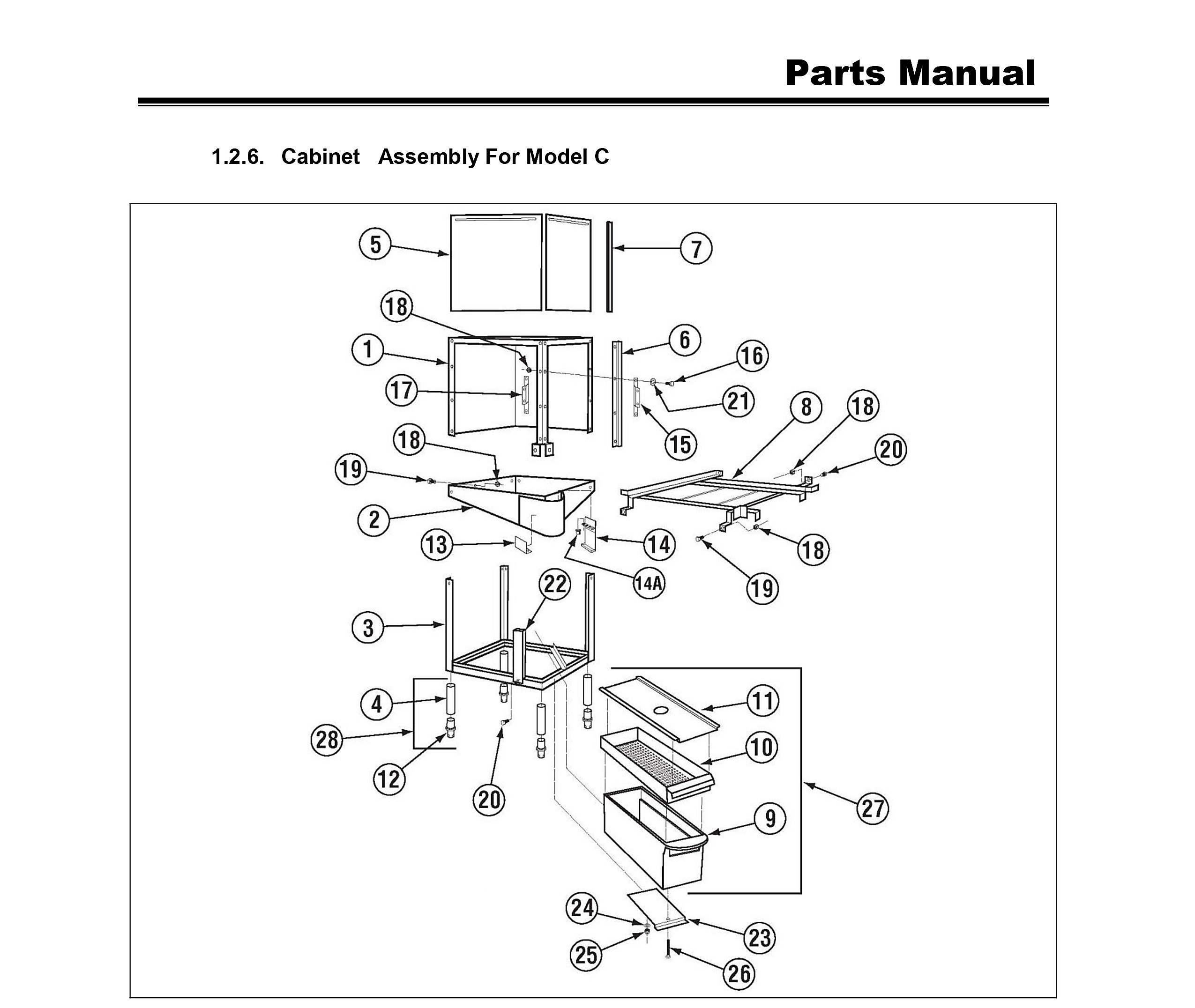 1.2.6. Cabinet Assembly For Model C