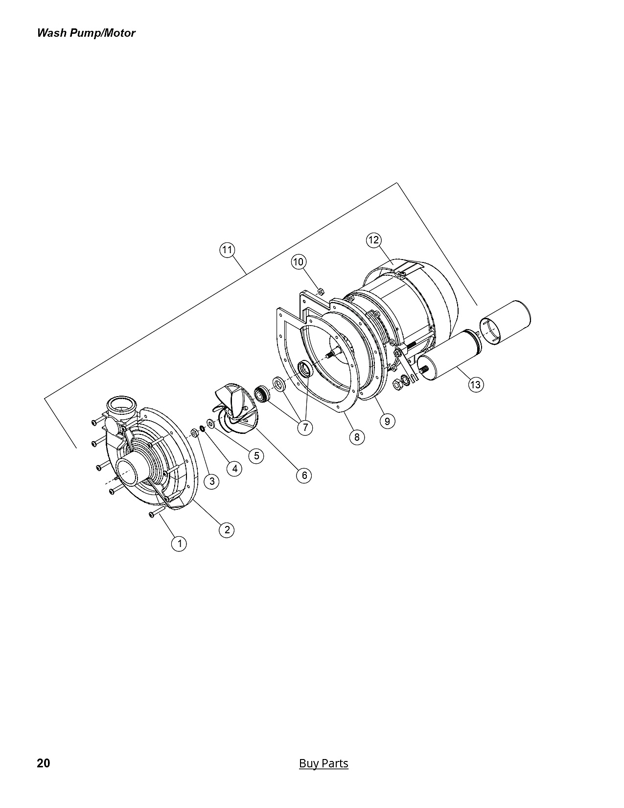 Wash Pump/Motor