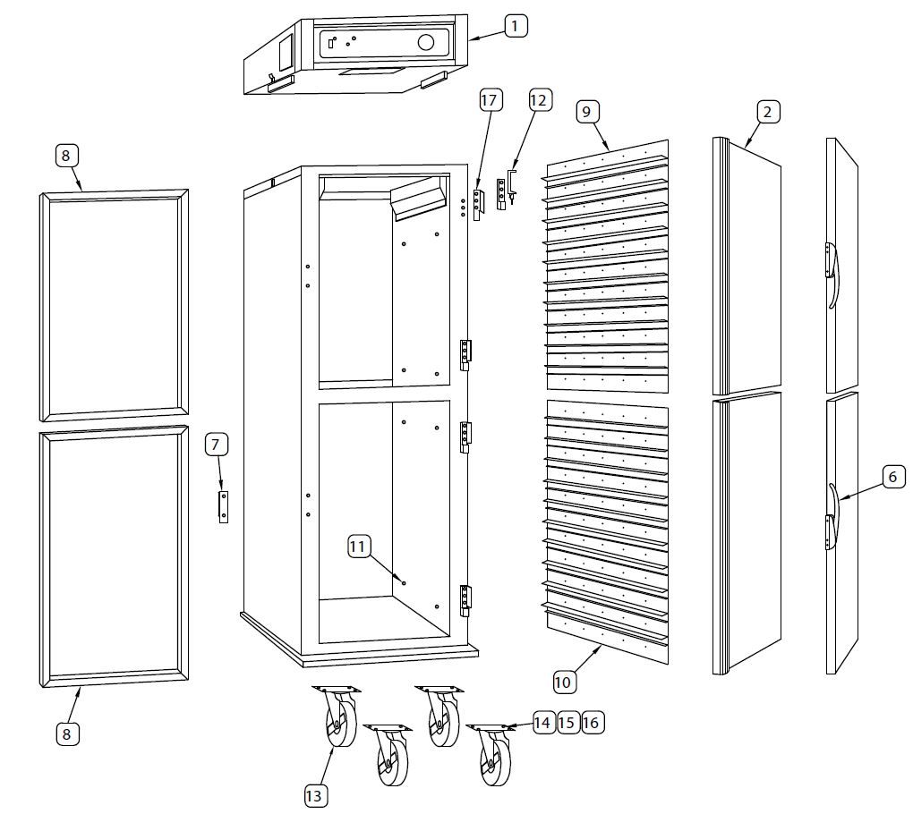 CC-2222C-PR-2 (2000-Present) Parts Breakdown