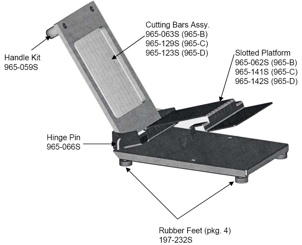 965-C Chicken Slicer Parts Breakdown