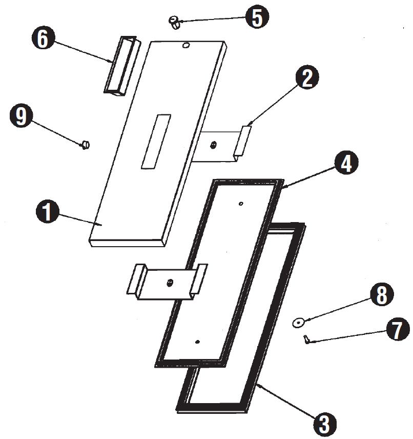 DEL 4427N Drawer Front with Locks