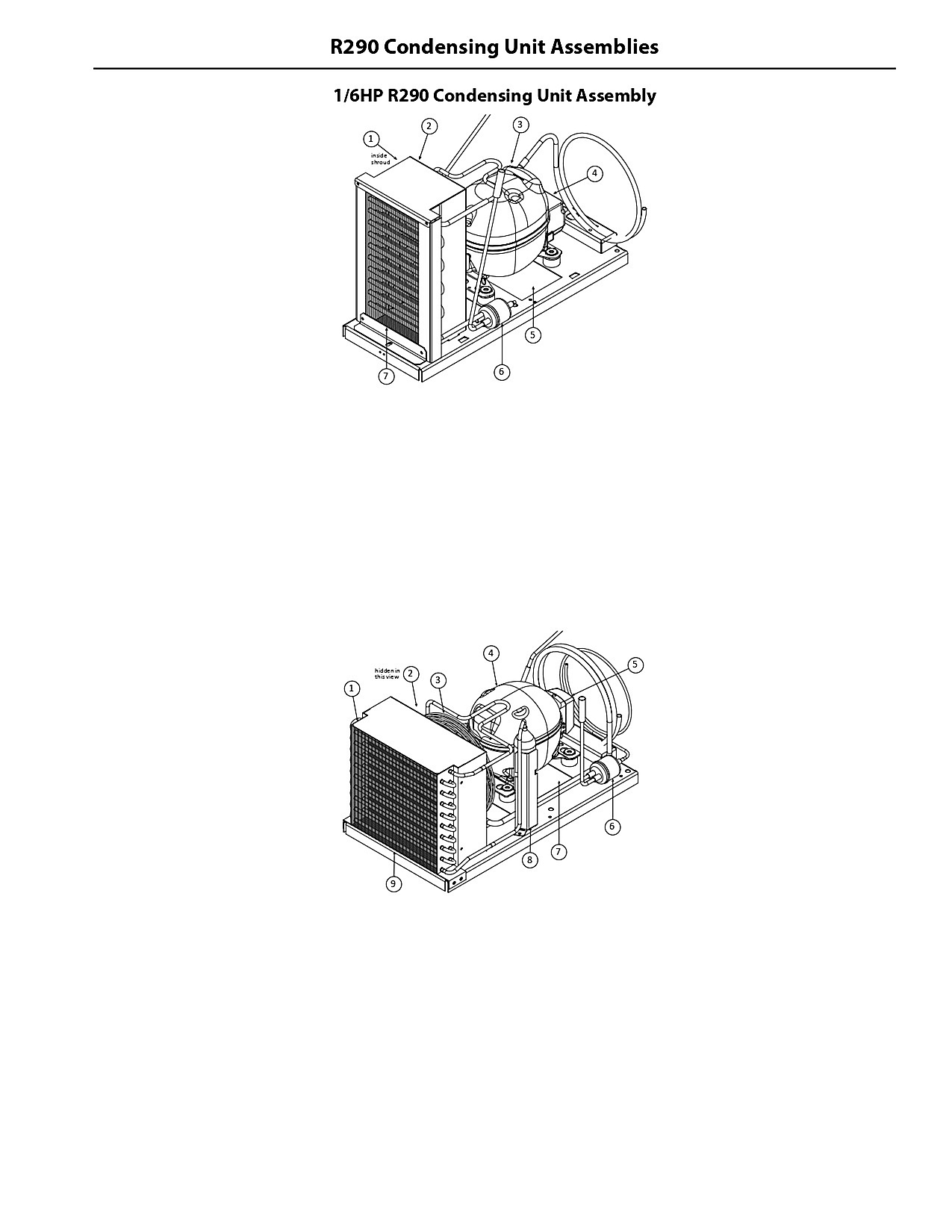 1/5HP R290 Condensing Unit Assembly