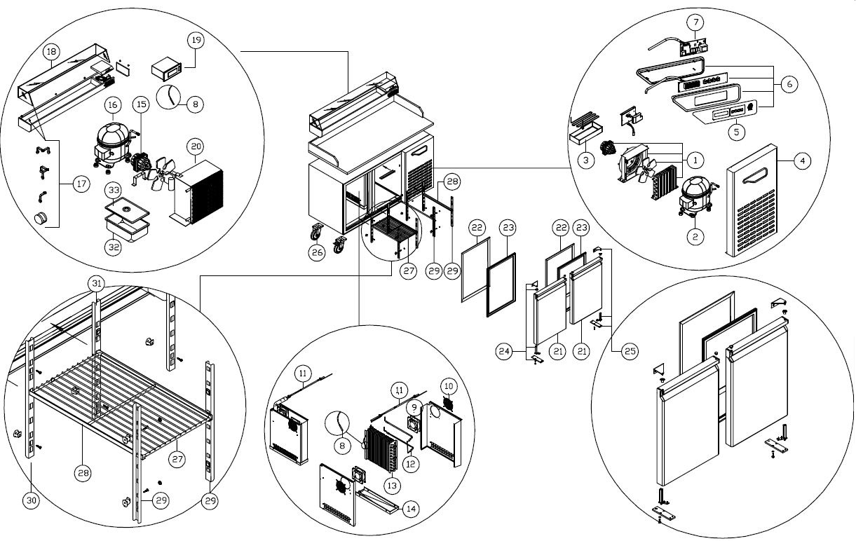 GPZ166A Parts Breakdown