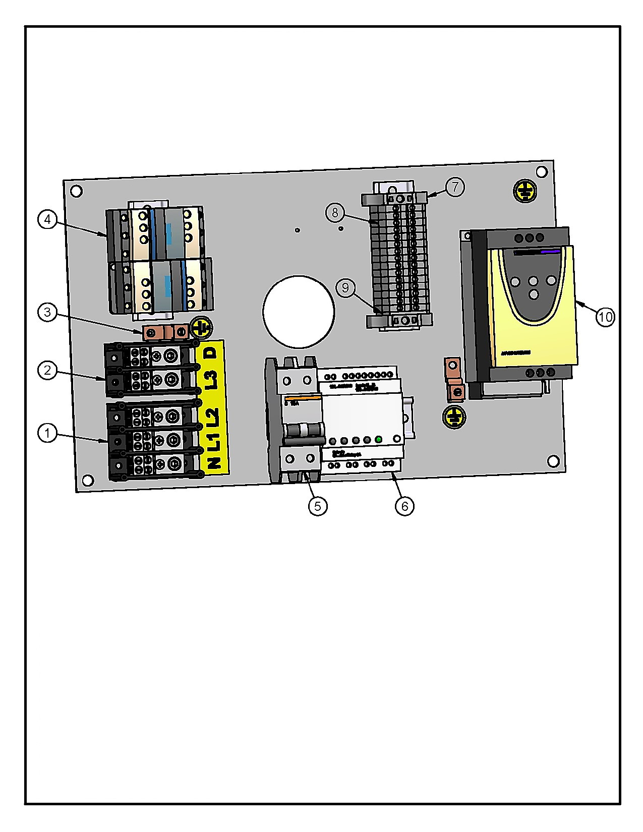 PAN. CONT. SIMPLE 120/208-240V 1&3PH, AVEC ATV & ZELIO, SANS BOITIER
CONTROL PAN. SINGLE 120/208-240V 1&3PH, WITH ATV & ZELIO, WITHOUT BOX-1